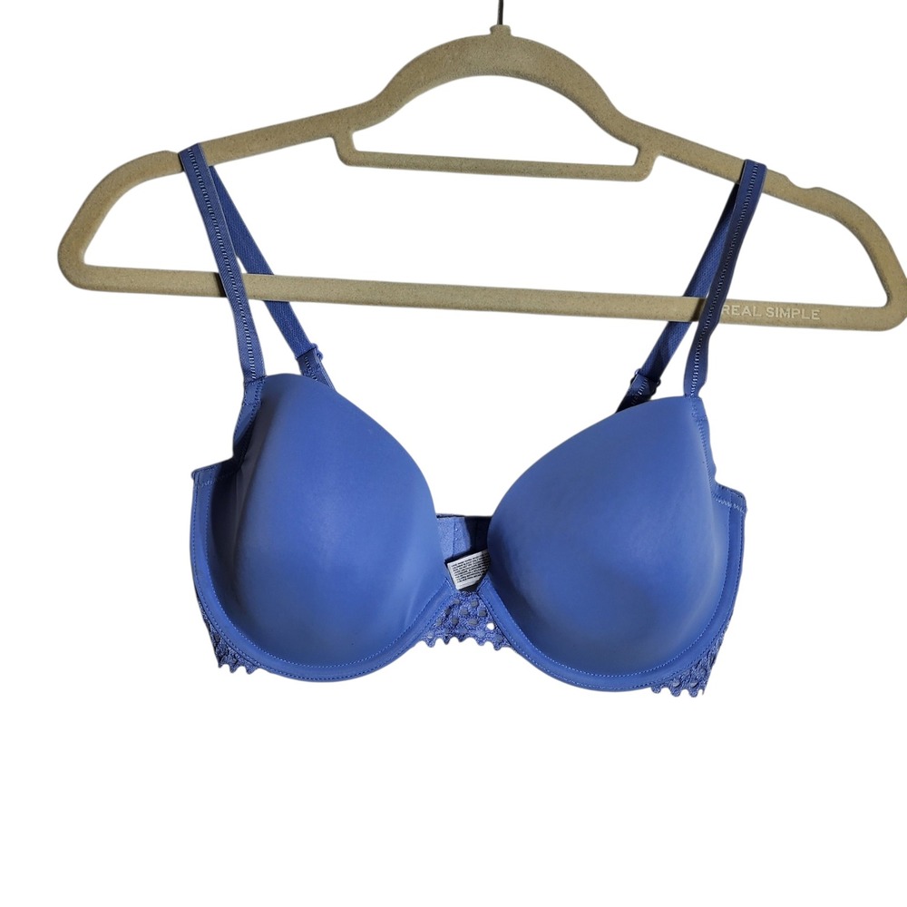 B.tempt'd Wacoal Ciao Bella Blue Lace T-Shirt Bra 32DD 953228